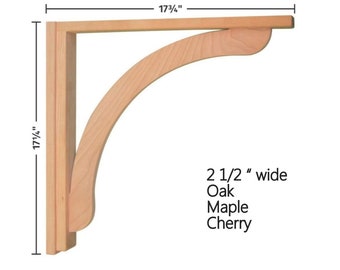 Corbel - Concave 17 for Countertops and Shelves by Tyler Morris Woodworking
