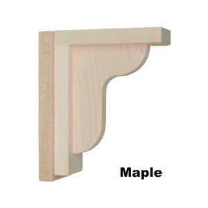 Corbel Ogee 6 for Countertops and Shelves by Tyler Morris Woodworking Maple