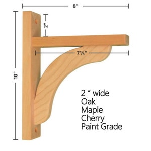 Shelf Bracket - Concave 8 by Tyler Morris Woodworking