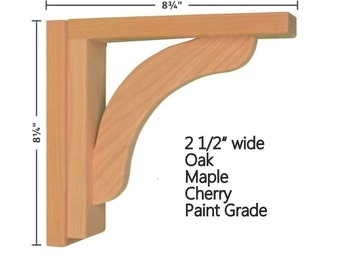 Corbel - Concave 8 for Countertops and Shelves by Tyler Morris Woodworking