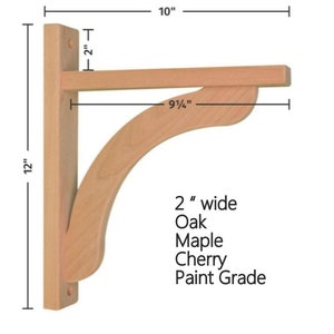 Shelf Bracket - Concave 10 by Tyler Morris Woodworking