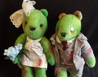 Zombie Bride and Groom Bears