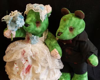 Zombie Bride and Groom Bears