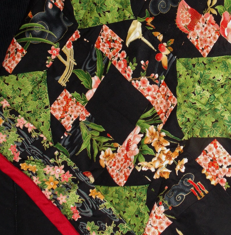 Handmade Asian-inspired Quilt