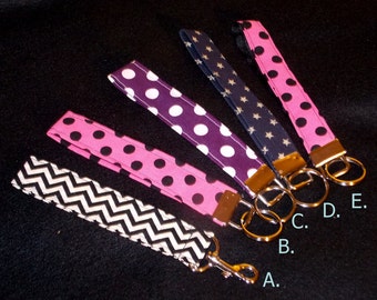 Fabric Key Chain, Key Fob, Wristlet