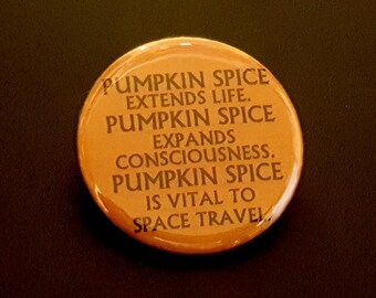 Pumpkin Spice Dune Pinback Button