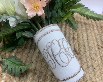 Monogram Bridal Bouquet Wrap Keepsake