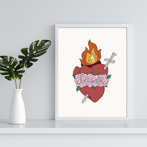 Immaculate Heart of Mary Printable Wall Art