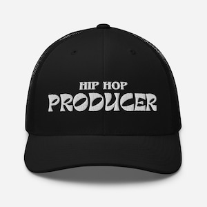 Hip-Hop Producer Hat | Vintage-Inspired Mesh Back Cap for Music Lovers, Creatives, Musicians | Great Gift for Family, Friends
