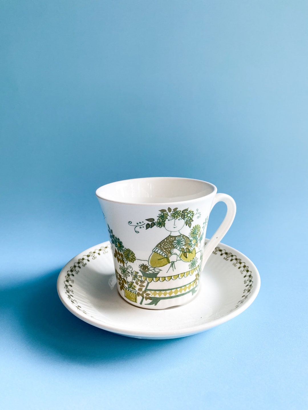 Vintage Figgjo Tor Viking キャセロール Vintage Figgjo Flint Tor Viking Cup and Saucer / Turi Design