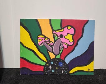 Space Mushroom Painting