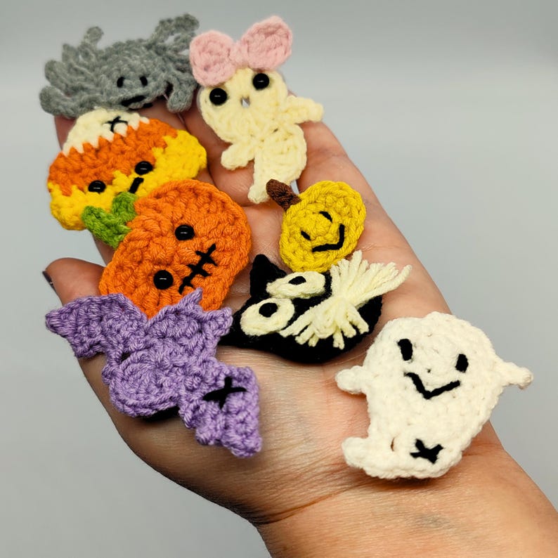Cute Spooky Crochet Pattern Bundle, 4 in 1 Pattern Set, Zombie Cow Amigurumi, Mini Ghost Dog Crochet, Halloween Finger Puppets Pattern