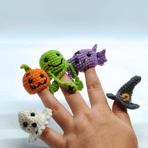 Cute Spooky Crochet Pattern Bundle, 4 in 1 Pattern Set, Zombie Cow Amigurumi, Mini Ghost Dog Crochet, Halloween Finger Puppets Pattern