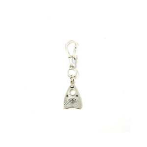 Sterling Silver Ouija Planchette with All Seeing Eye Charm For Necklace