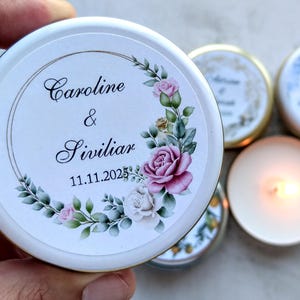 Custom Candle Giftful Wedding