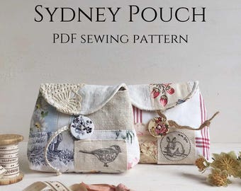 Patron de couture PDF pochette Sydney