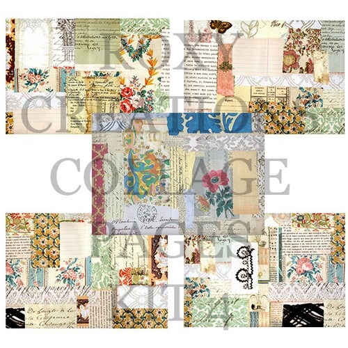 Printable Collage Pages Kit 4 - Etsy