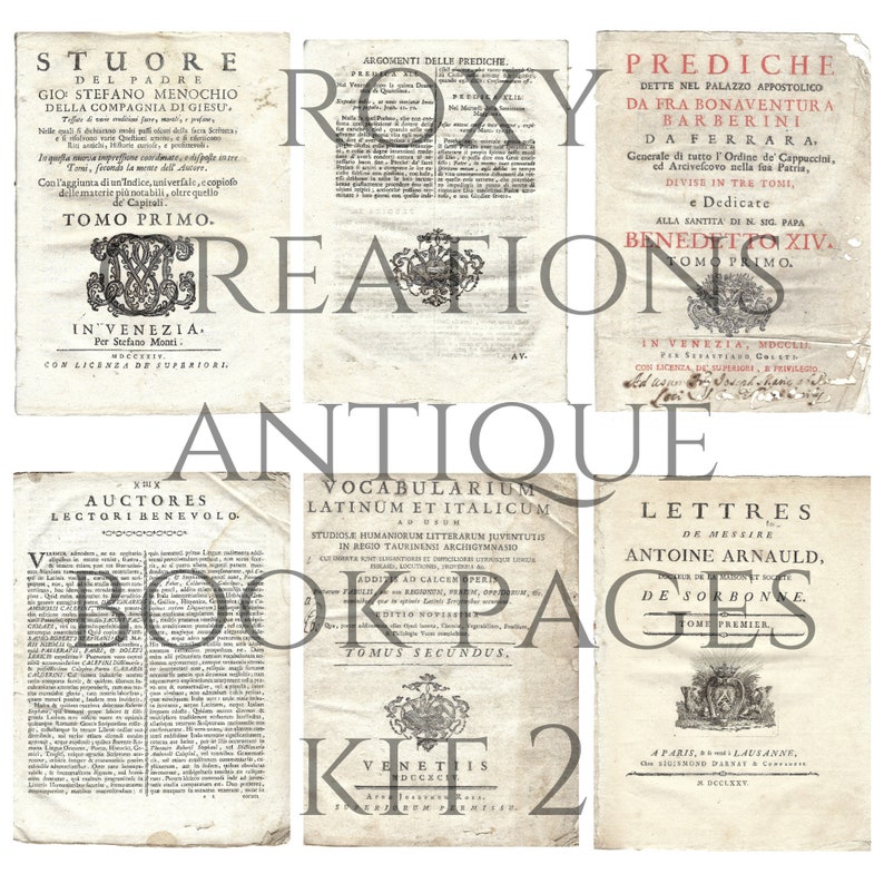 Printable Antique Book Pages Kit 2 Etsy Printable Antique Book Pages Kit 2 Etsy