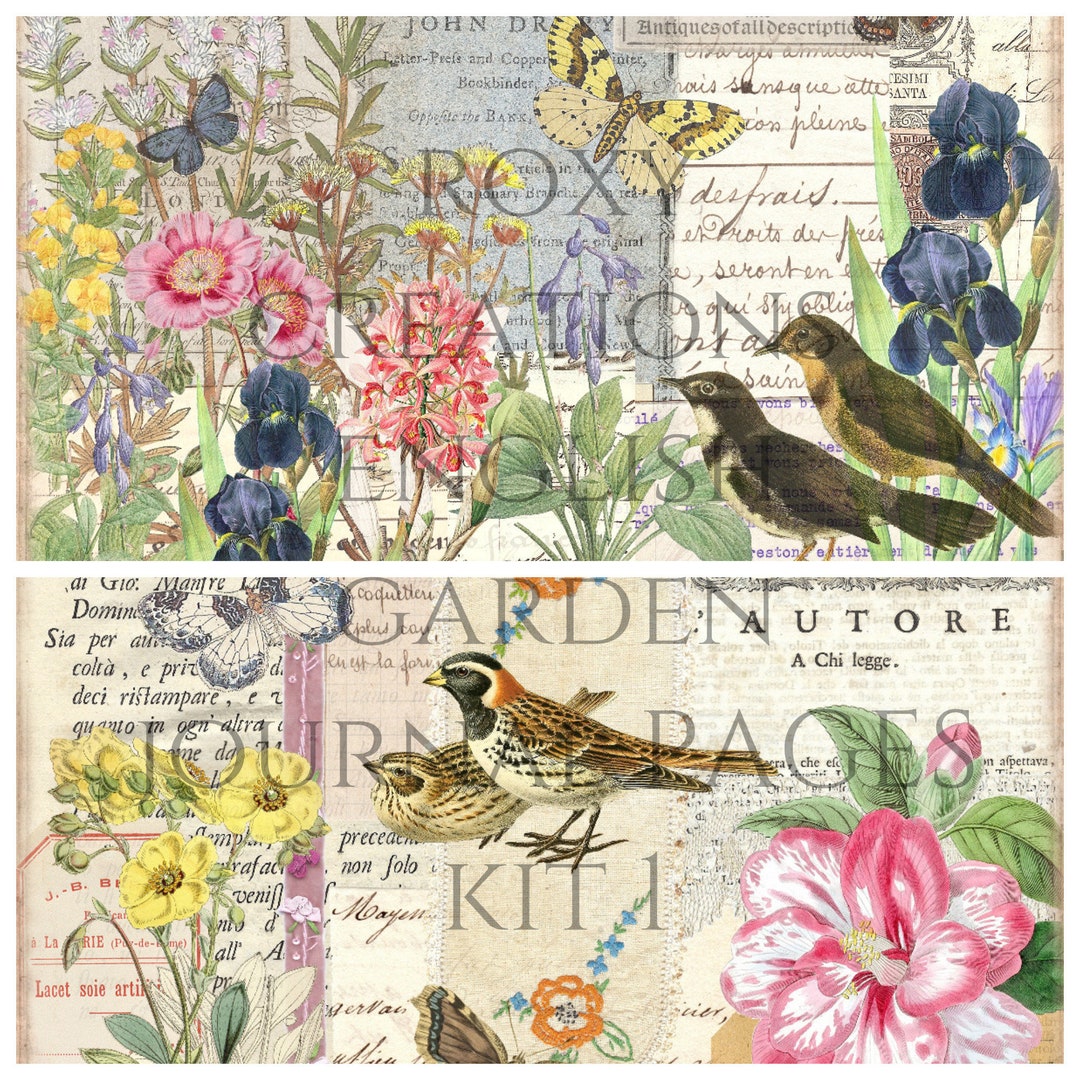 Printable English Garden Kit 1 - Etsy
