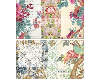 Printable digital Fabulous Florals Journal pages kit 2