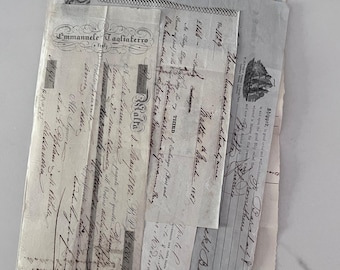 Antique Marirtime Italian document early 1800s