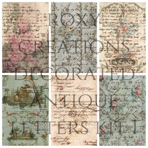 Afdrukbare set met versierde antieke letters 1