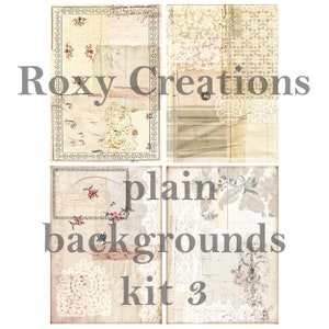 Printable Plain Background Journal Pages Kit 3 - Etsy