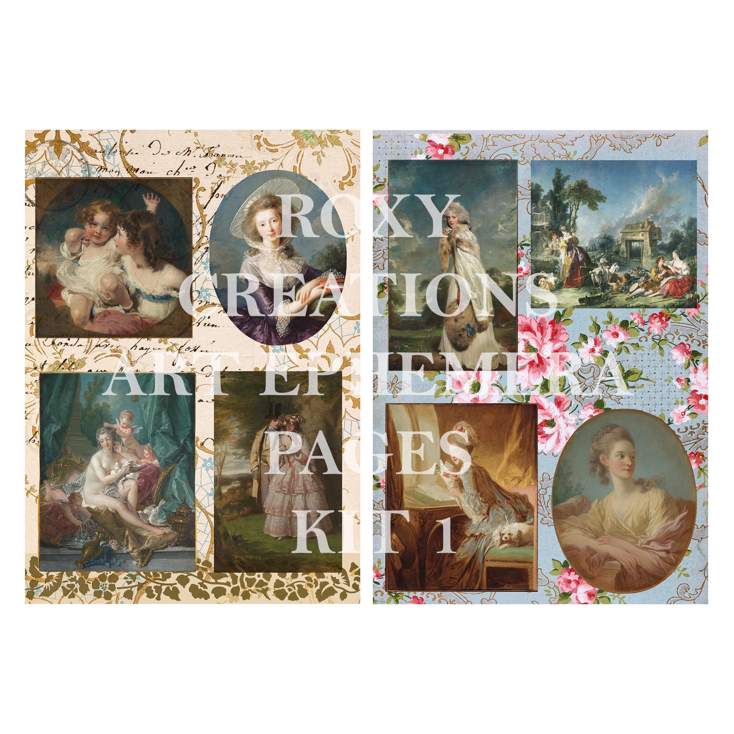 TO HAVE & TO HOLD 6冊　アートブック　エフェメラ グラフィック 印刷可能なアートエフェメラページキット1 - Etsy 日本