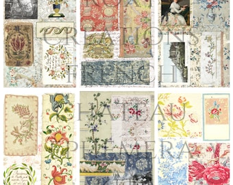 Printable French Chateau ephemera kit 1