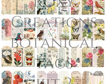 Botanical journal tags kit 2