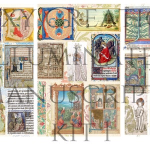 Printable Illuminated manuscript kit 1