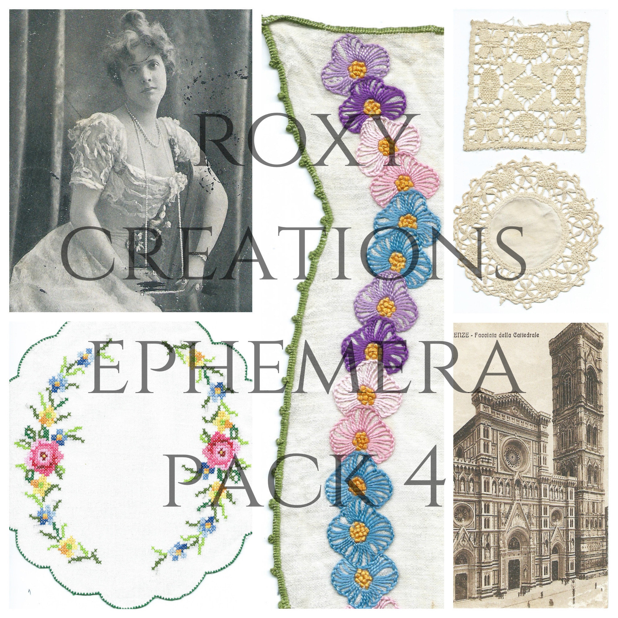 Digital Printable Ephemera Pack 4 - Etsy