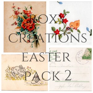 Digital Printable Easter Ephemera Pack 2 - Etsy