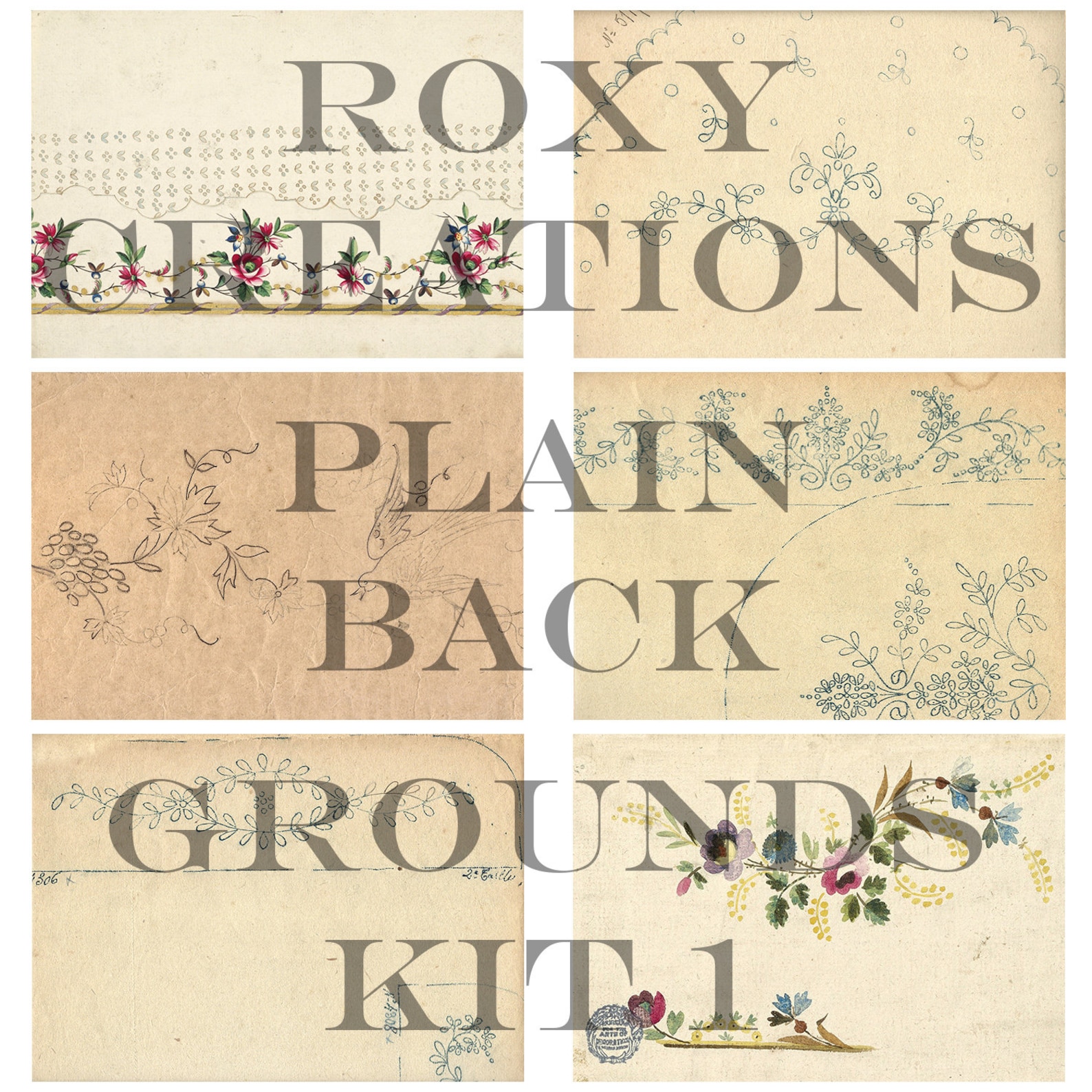 Printable Plain Background Journal Pages Kit 1 - Etsy