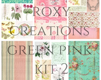 Printable Pink and Green kit 1