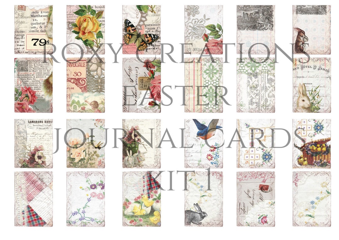 Printable Easter Journaling Cards Kit 1 - Etsy