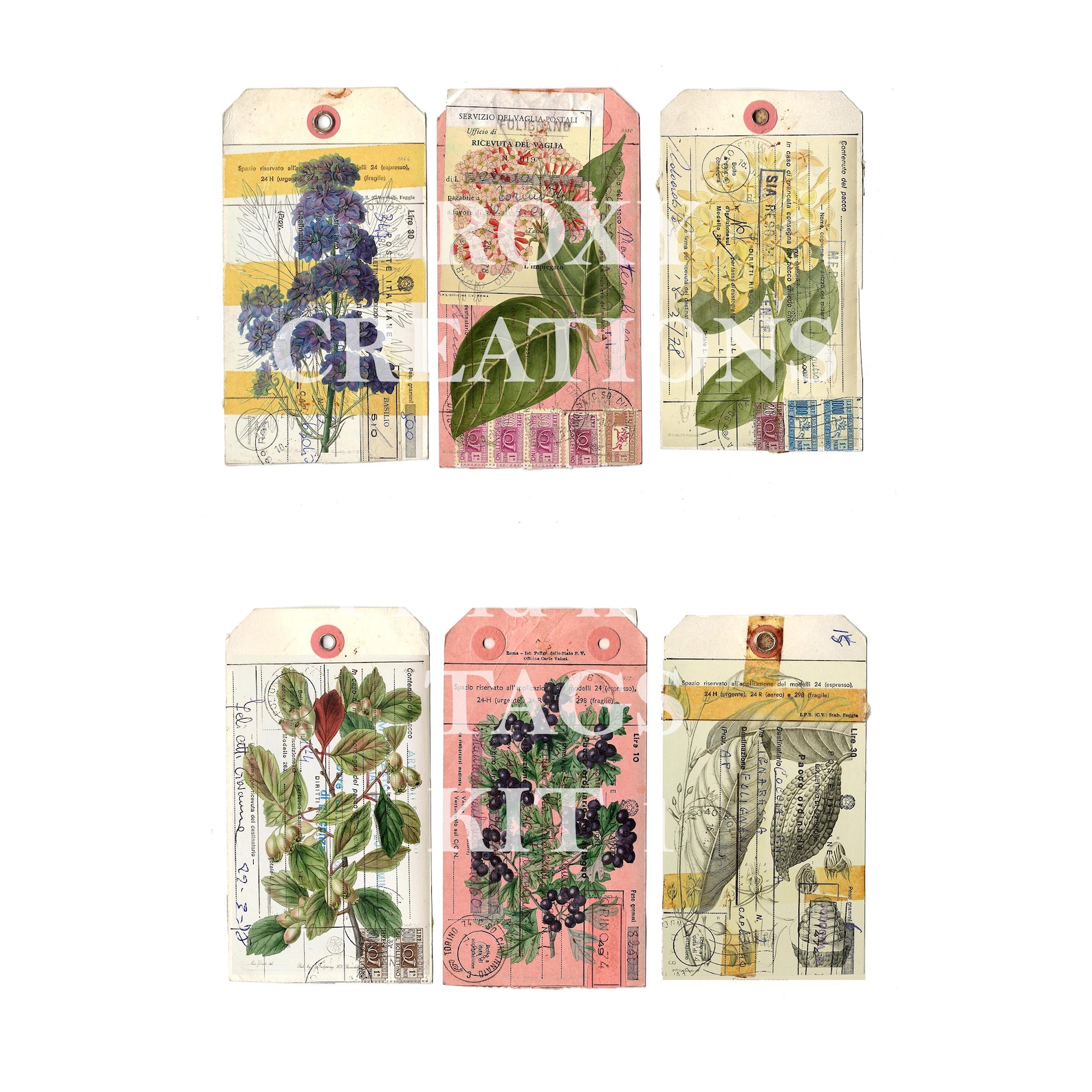 Small Note Tags Printable Field Note Tags Kit 1 - Etsy