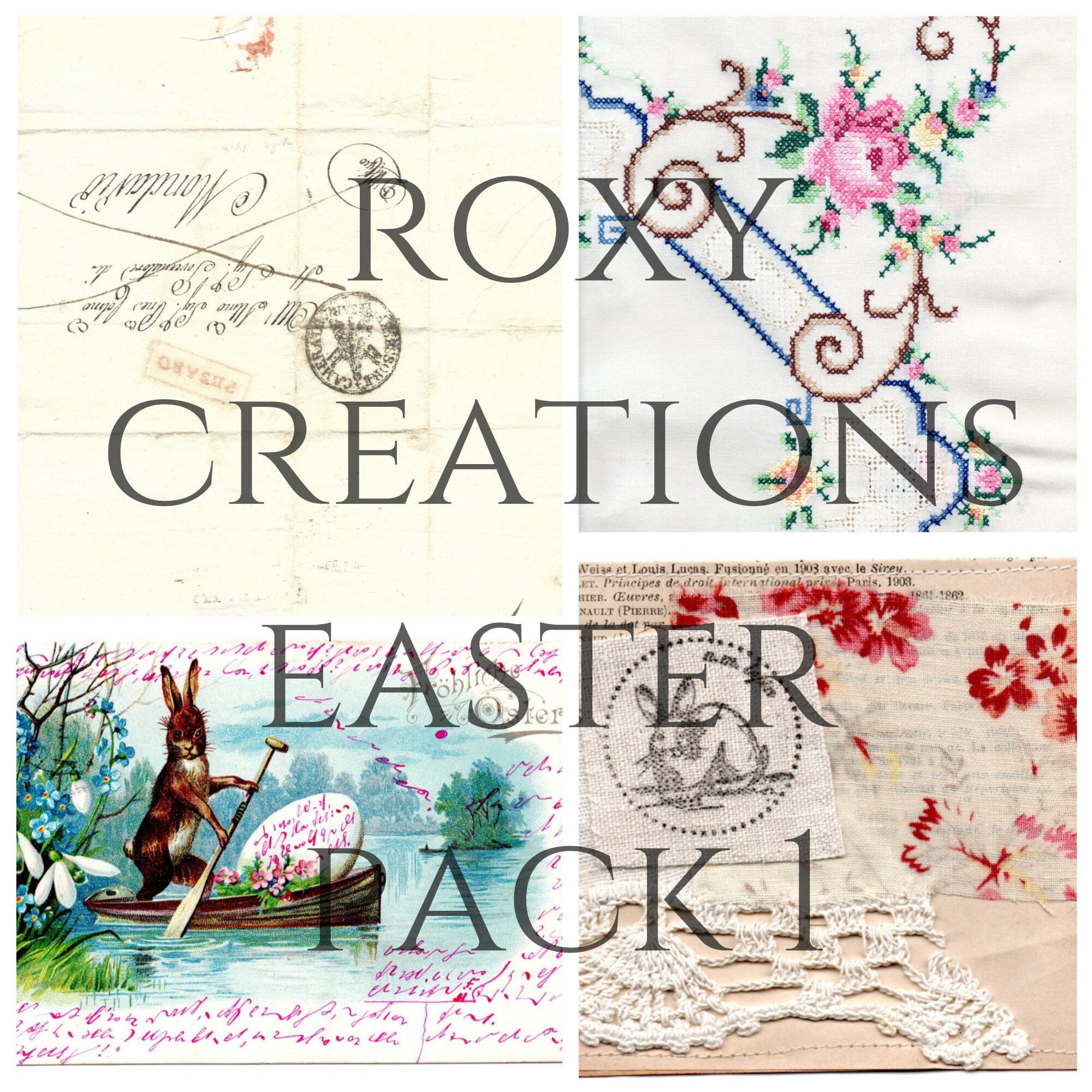 Digital Printable Easter Ephemera Pack 1 - Etsy