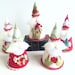 PDF Felt Sewing PATTERN Printable Pattern Santa Christmas Ornaments ...