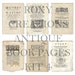 Printable Antique Book Pages Kit 1 - Etsy