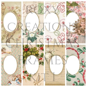 Printable Christmas frames kit 1