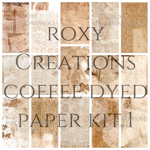 Carta colorata per caffè e tè stampabile DIGITALE Kit 1