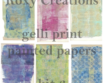 Printable Roxy Creations handpainted paper kit 3