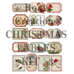 Printable Christmas labels kit 3