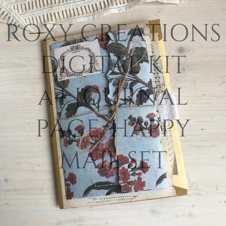 Printable kit to create an A4 journal page with FREE video | Etsy