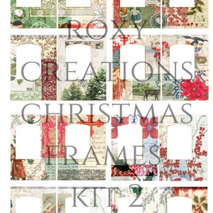 Printable Christmas frames kit 2