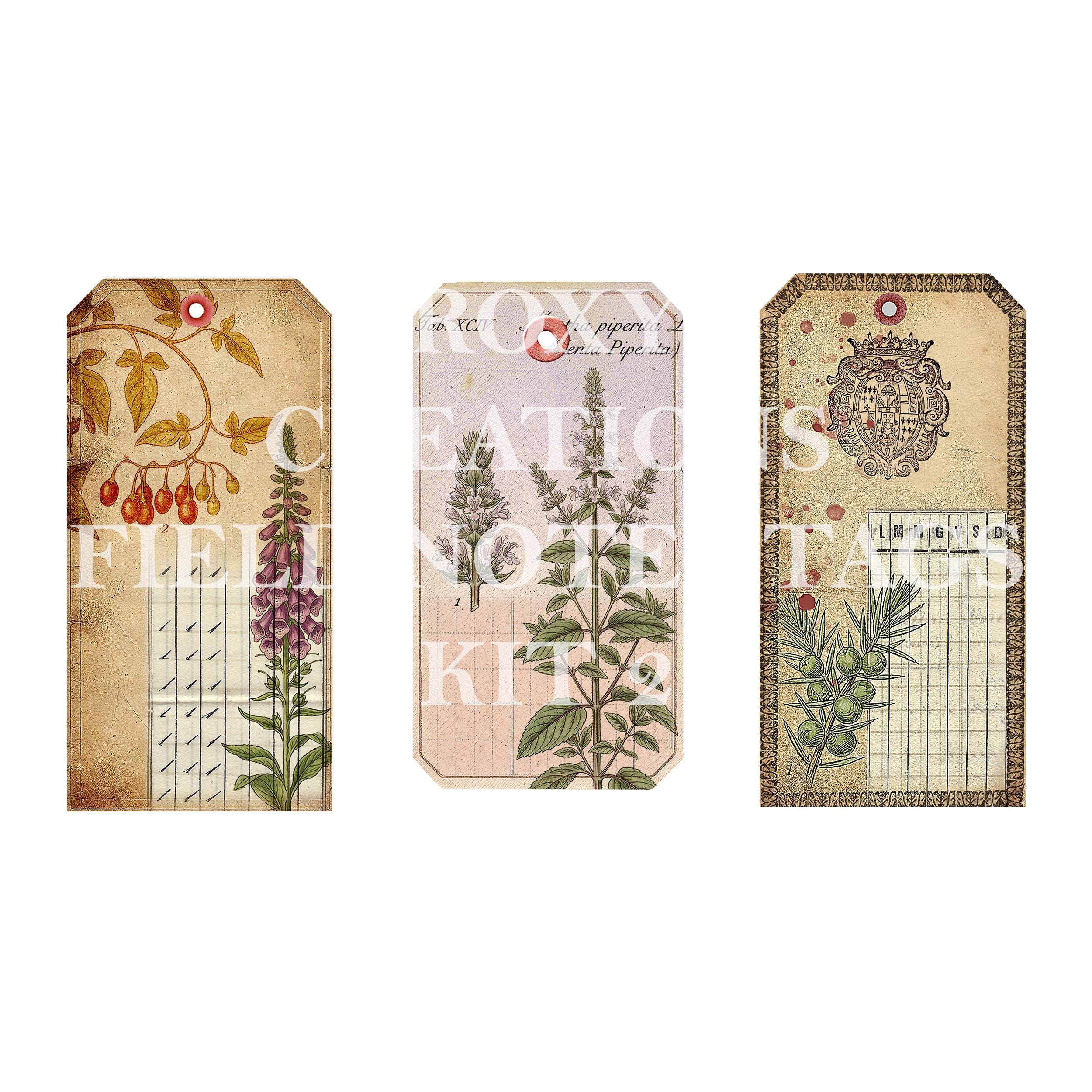 Printable Field Note Tags Kit 2 - Etsy
