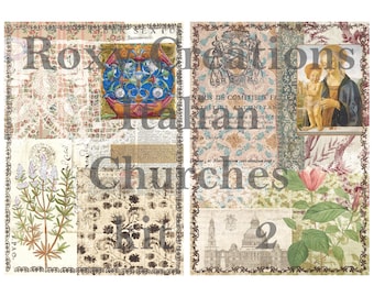 Printable Italian churches kit 2 DOCUMENT JOURNAL STYLE