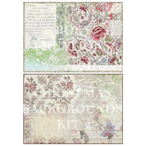 Druckbare Weihnachts Hintergrund Journal Seiten Kit 2