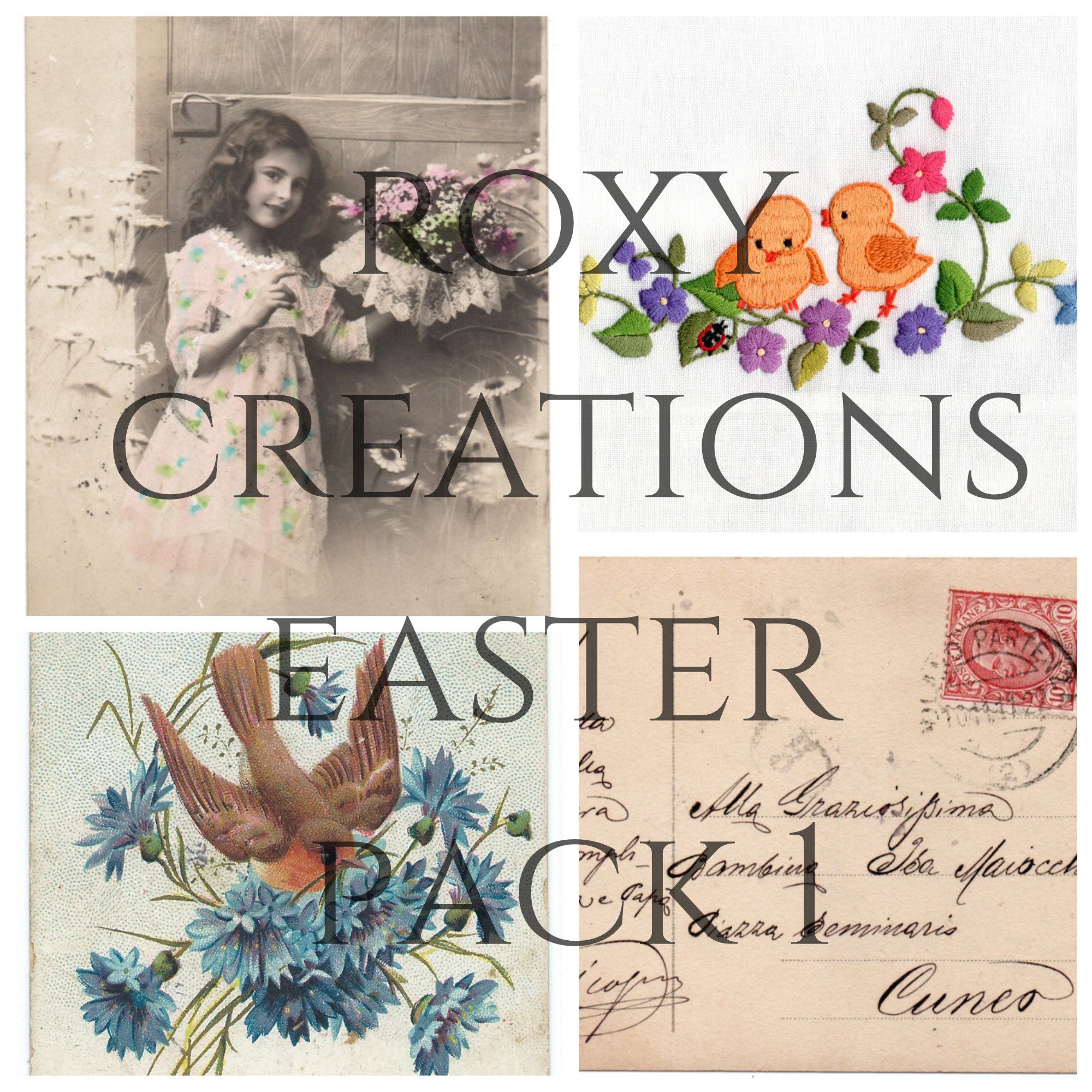 Digital Printable Easter Ephemera Pack 1 - Etsy